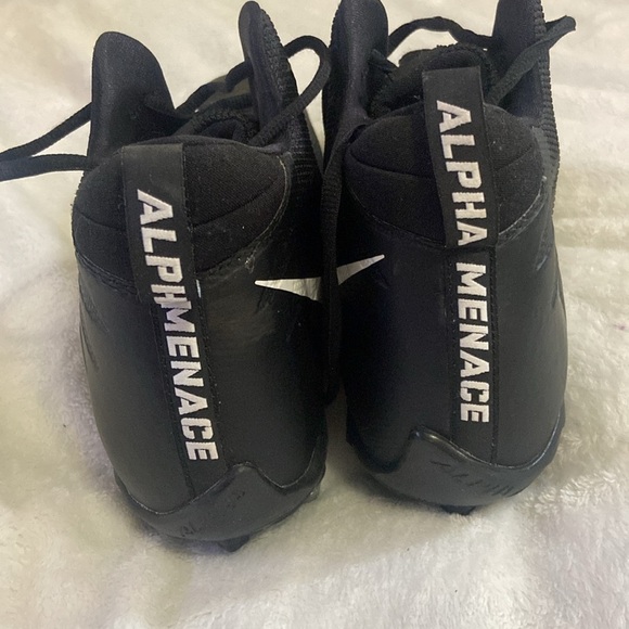 Nike Alpha Menace Pro Mid TD Size 13 Mens Black Football Cleats - Picture 4 of 6